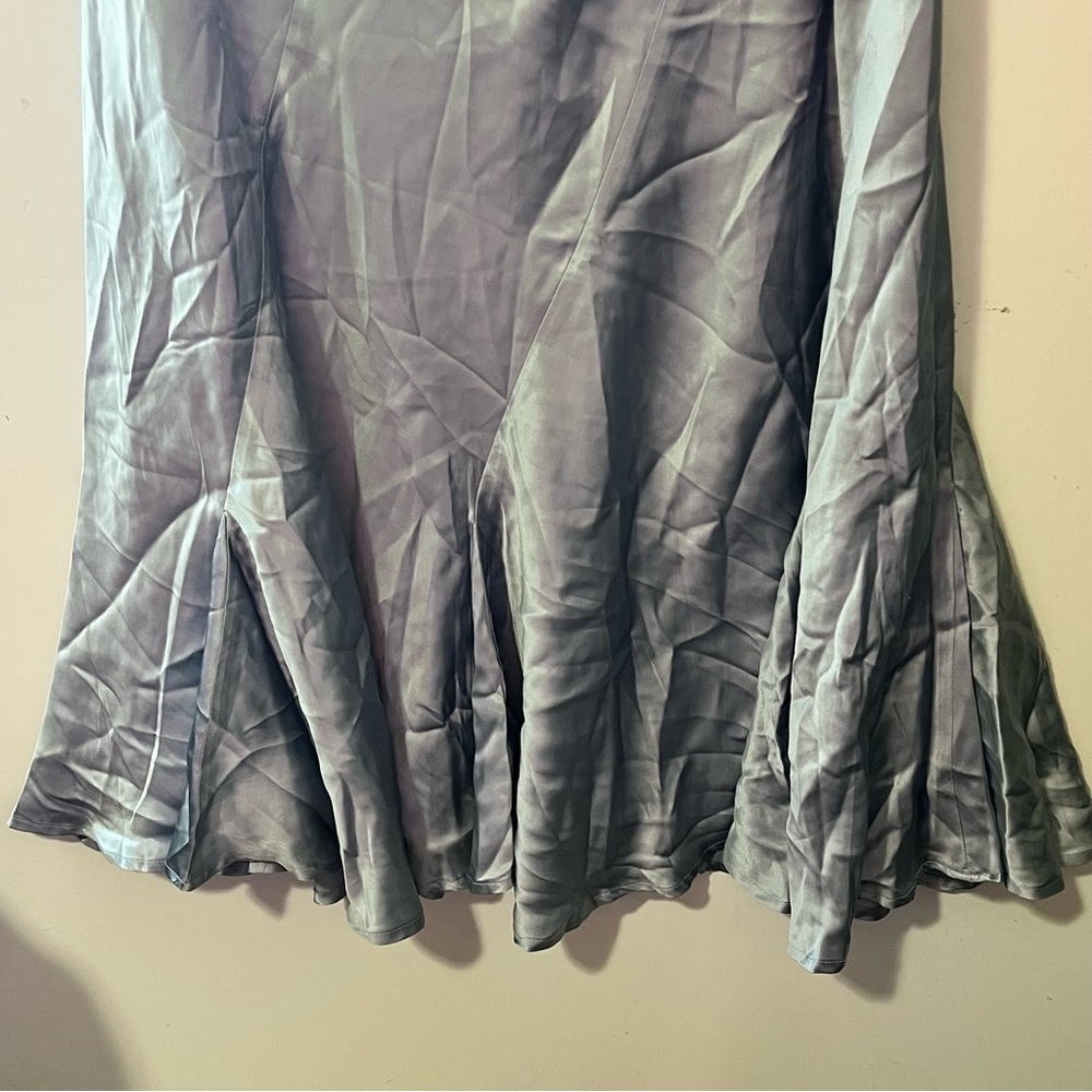 Cami NYC Silver Midi Skirt with Shimmering Elegance - Picture 3 of 8
